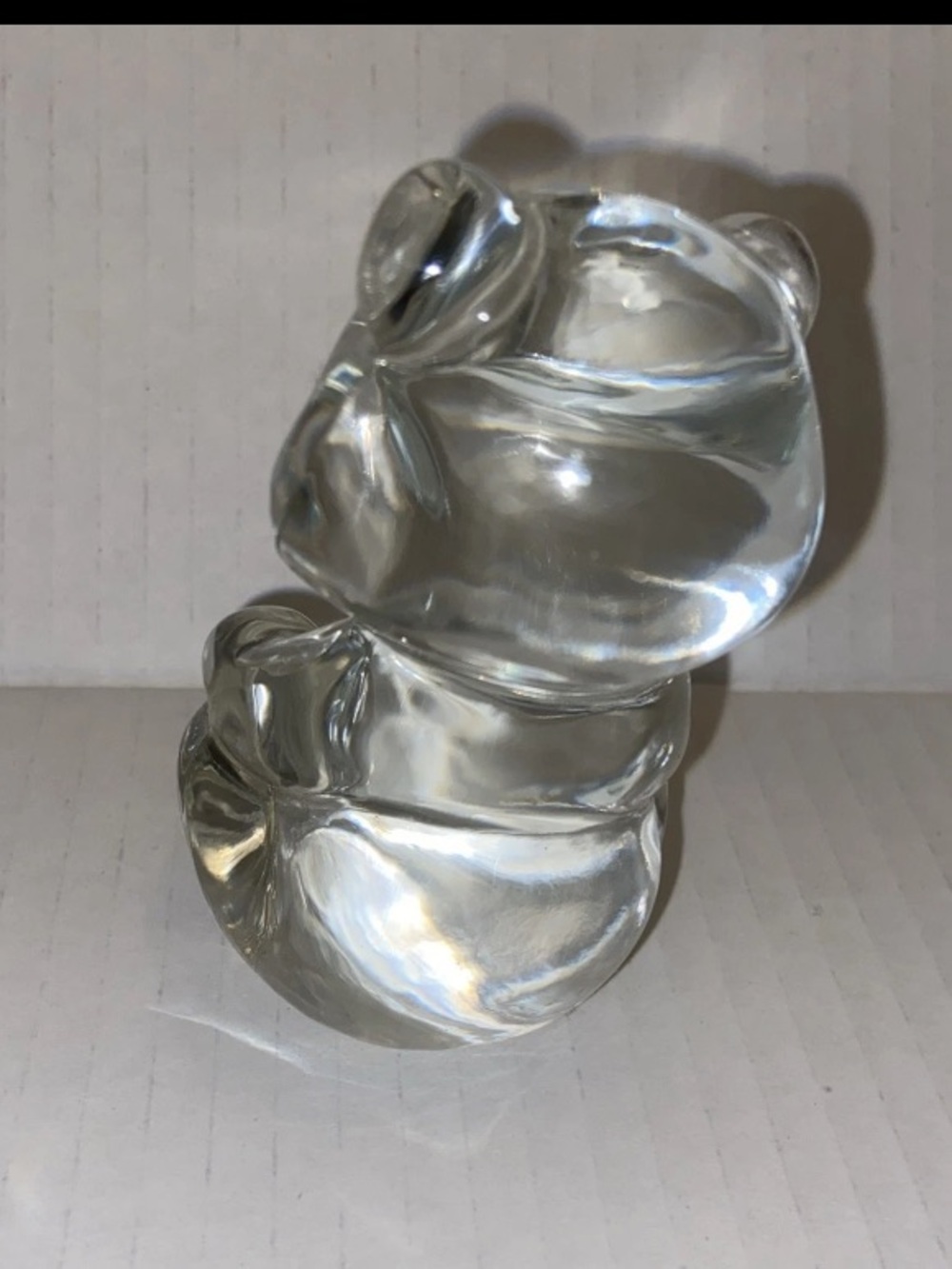FENTON CRYSTAL Glass Bear Figurine Home Art Decor - Picture 3 of 4